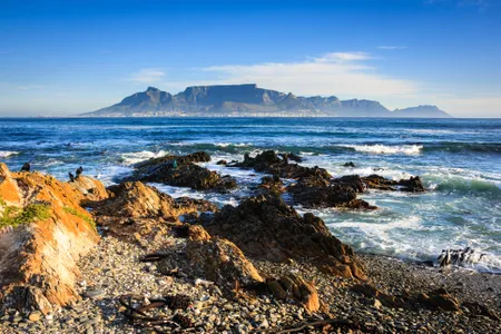 The view of Cape Town from Robben Island, the brutal prison where Nelson Mandela was held for 18 of his 27 years as a political prisoner. Mandela would have turned 100 this July.