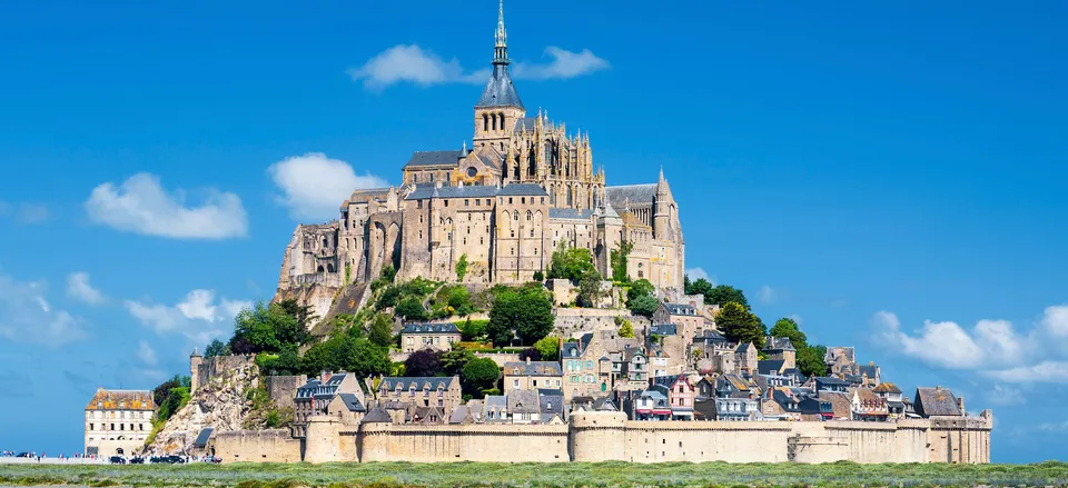  The historic Mont St. Michel off the coast of Normandy 