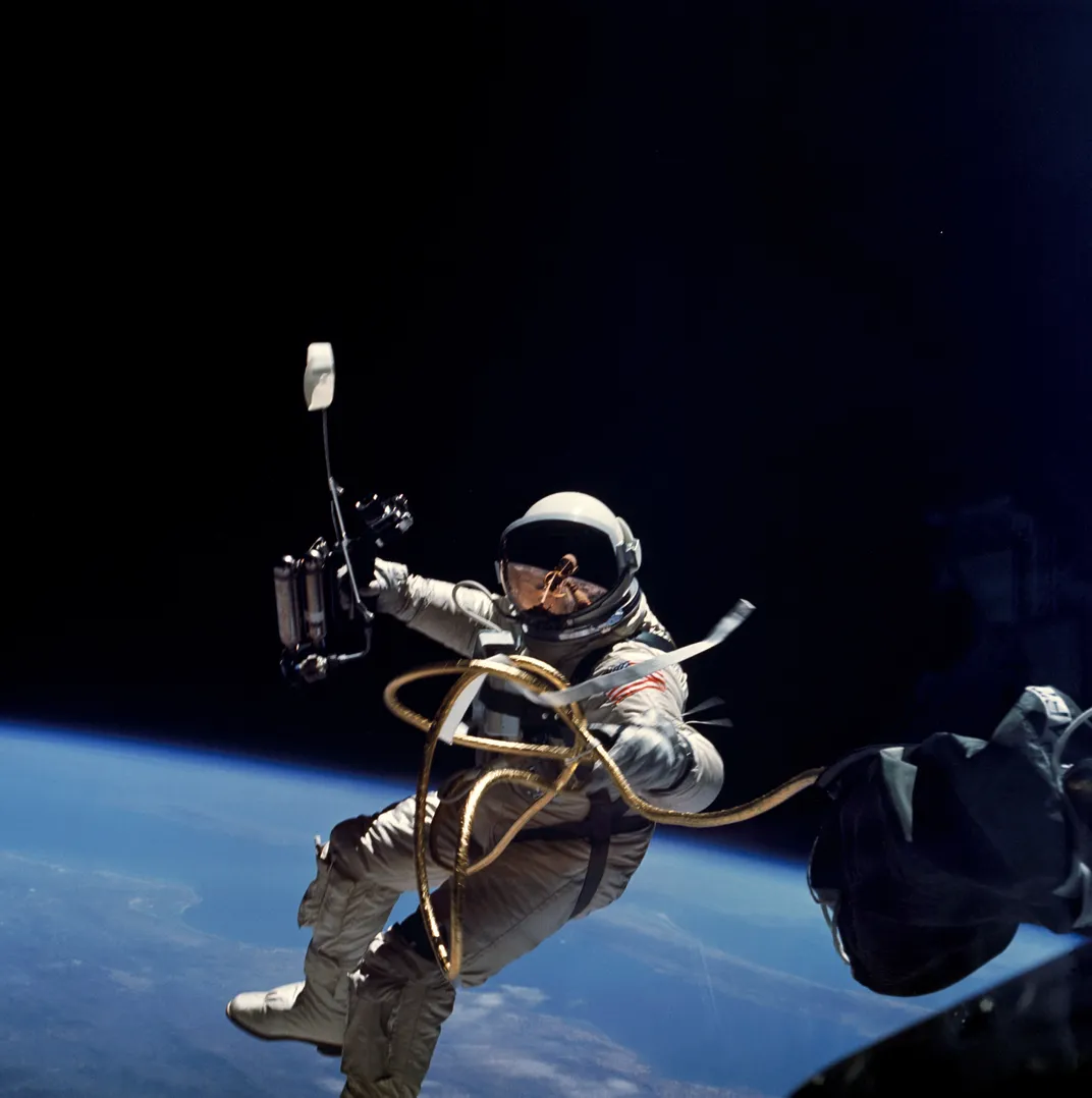 Ed White performs first U.S. spacewalk