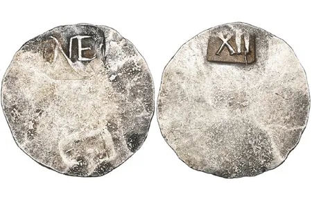 The simple coin design was quickly replaced, leaving only 40 or so surviving specimens today.