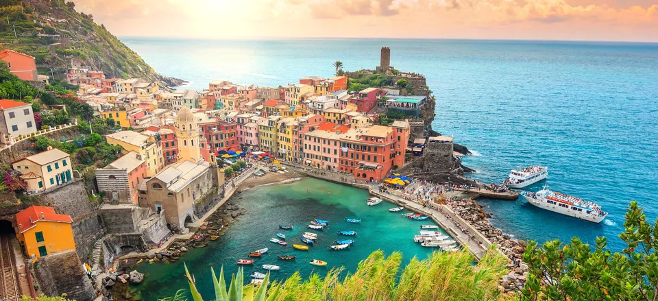  The village of Vernazza, along the Cinque Terre 