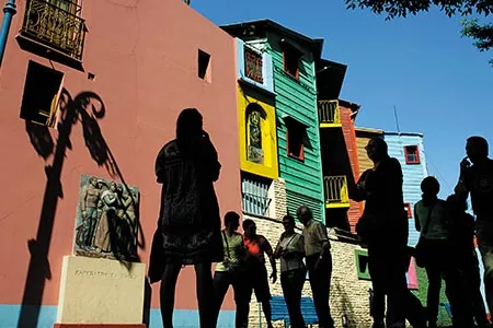 Buenos Aires' colorful Boca neighborhood.