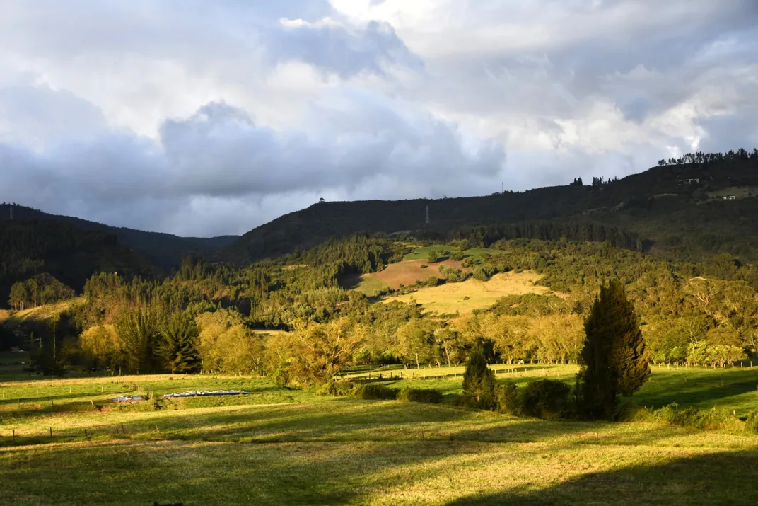 Panoramic view of the Altiplano, the high plains around Bogotá.