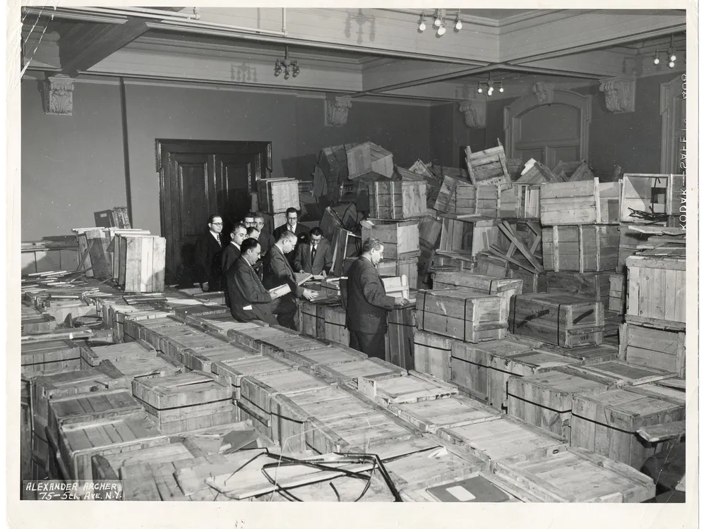 Salvaged materials at YIVO