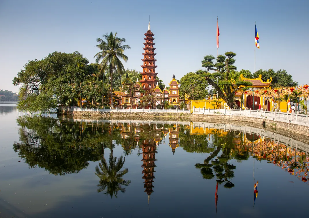 The Tran Quoc Pagoda in Hanoi