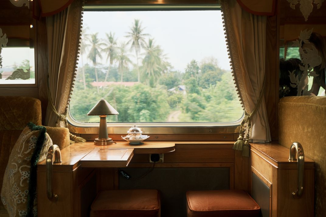 View from a cabin aboard the E&O Express