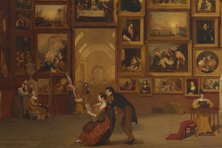 Samuel F. B. Morse, Gallery of the Louvre, 1831-1833, oil on canvas, Terra Foundation for American Art, Daniel J. Terra Collection