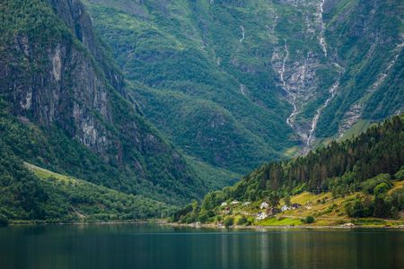Look out from Balestrand's Kviknes Hotel over Sognefjord and feel like you are in Arendelle Castle.