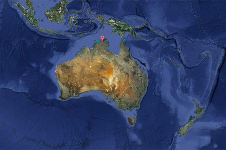 The Gabarnmung cave paintings lie in southwestern Arnhem Land, in Australia’s Northern Territory.