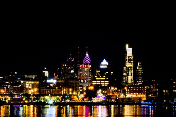 Philadelphia Skyline at night thumbnail