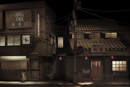 The old and the new and the cardboard meet in Tokyo, by Luke aan de Wiel.