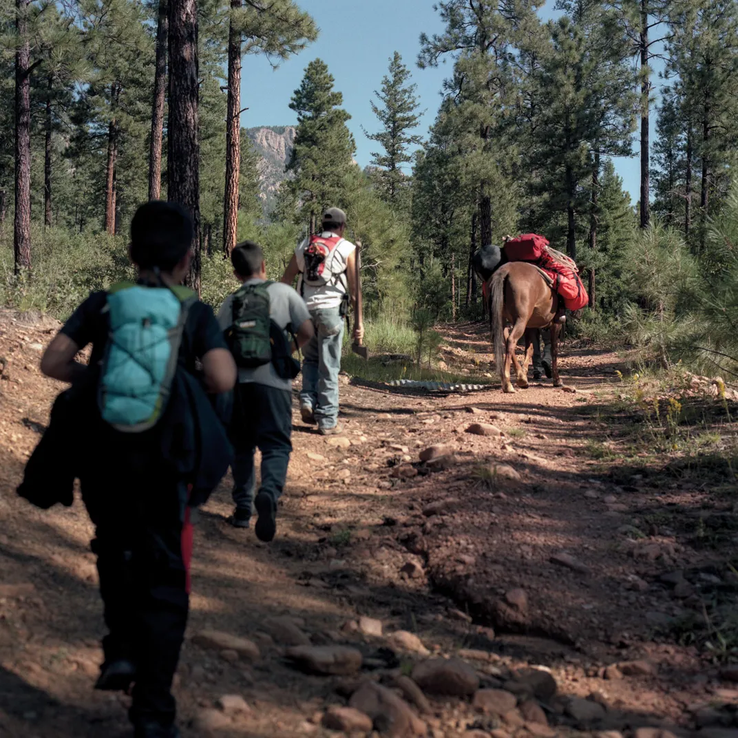 hike on the trail