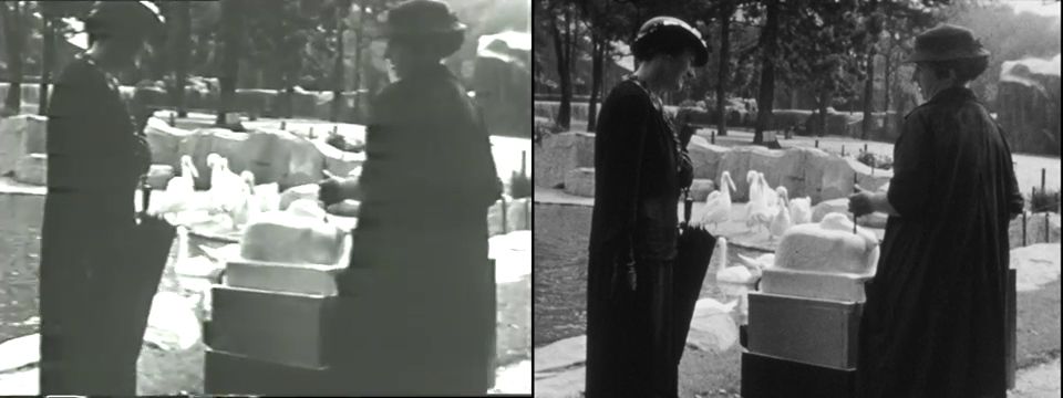 Stills from  Home movies of Paris studio and zoo, between 1934 and 1936. Marion Sanford and Cornelia Chapin papers, 1929-1988. Archives of American Art, Smithsonian Institution.