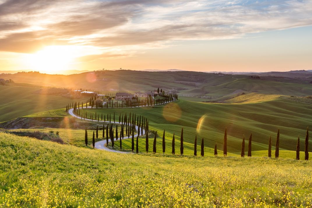 The landscape of Tuscany's Crete Senesi 