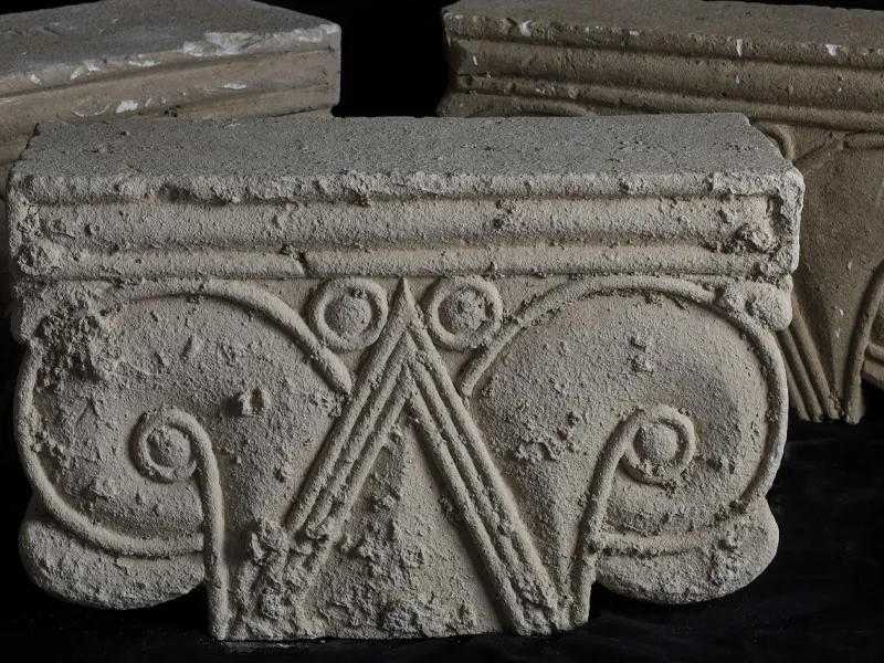 Ancient column head from Jerusalem