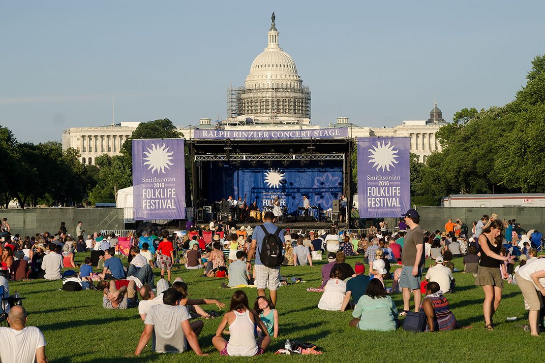 A view of the Smithsonian Folklife Festival