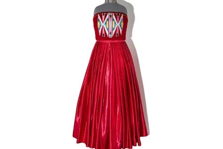 This dress, with a matching necklace and ruby red high heels, was worn by Cornell to her prom in 2018.