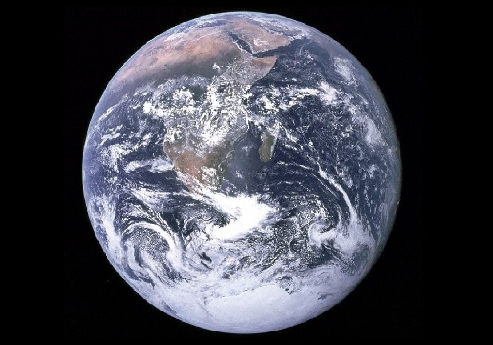 Will the Blue Marble Stay Blue? This famous Earth photo, known as The Blue Marble, was taken on December 7, 1972 by astronauts on the Apollo 17 spacecraft – the last manned lunar mission that provided humans with such an opportunity. Beautiful and fragile, the Blue Marble became a symbol of the environmental movement and part of the official Earth Day flag (Photo credit: NASA).  