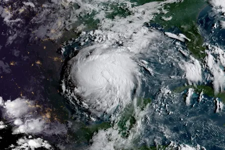 Tropical Storm Harvey as seen the morning of August 24, 2017 by NOAA's GOES-16 satellite.