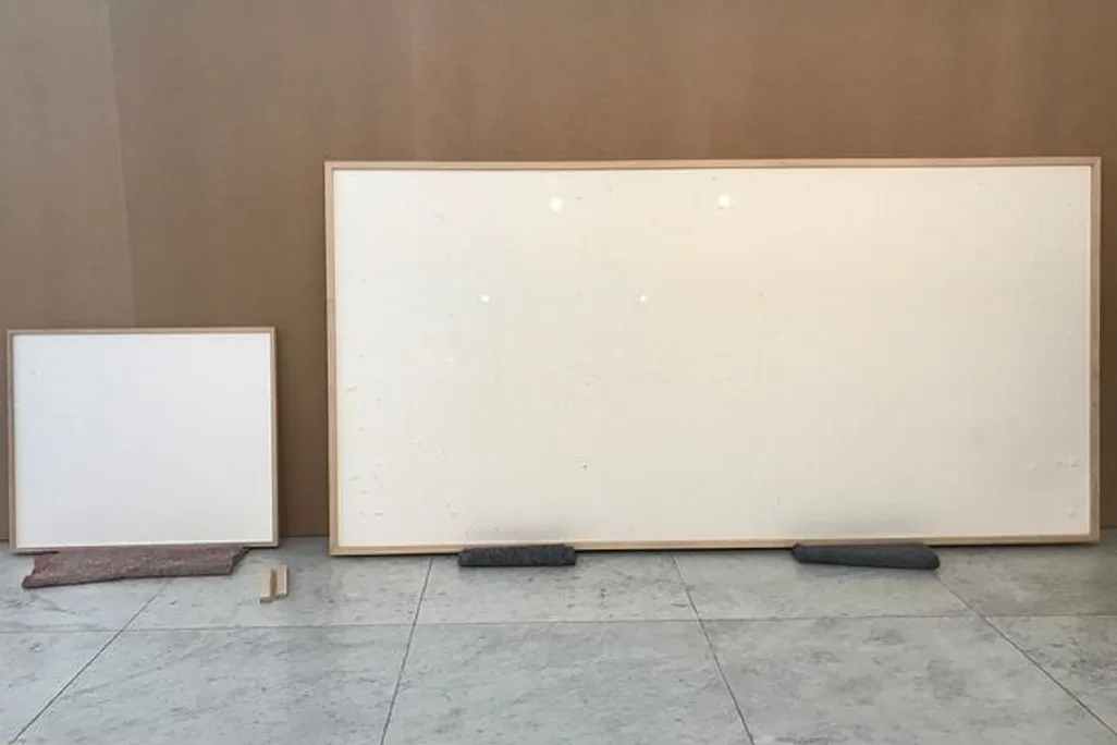 Two blank canvasses