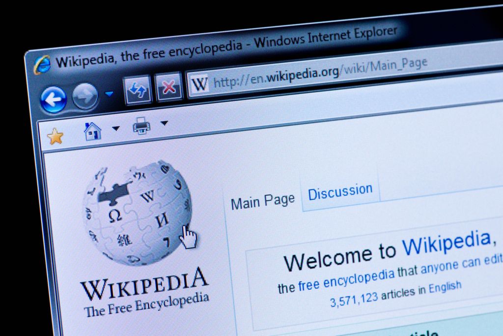 Wikipedia stock image