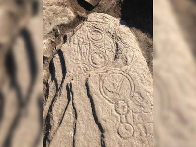 This rare stone covered in carved Pictish symbols is one of just 200 stones like it that have been discovered.