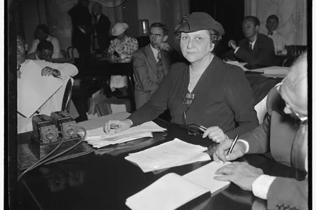 A 1937 photograph of Frances Perkins, the first female cabinet secretary in American history