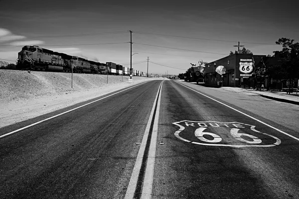 Route 66 (Train Coming), Oro Grande, 2021 thumbnail