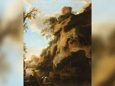 Police recovered Salvator Rosa&#39;s A Rocky Coast, With Soldiers Studying a Plan, from a man in Romania.