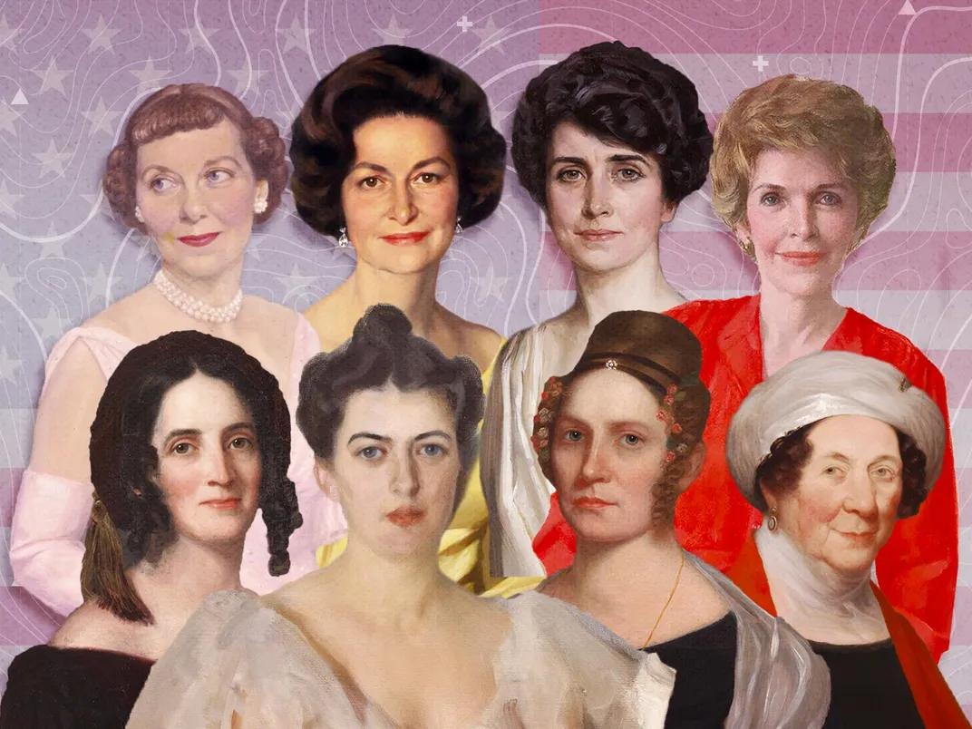 First ladies illustration for online exhibitions