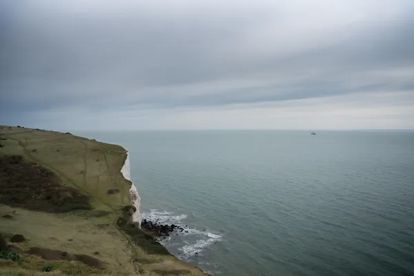 The view out to sea over the white cliffs over Dover thumbnail