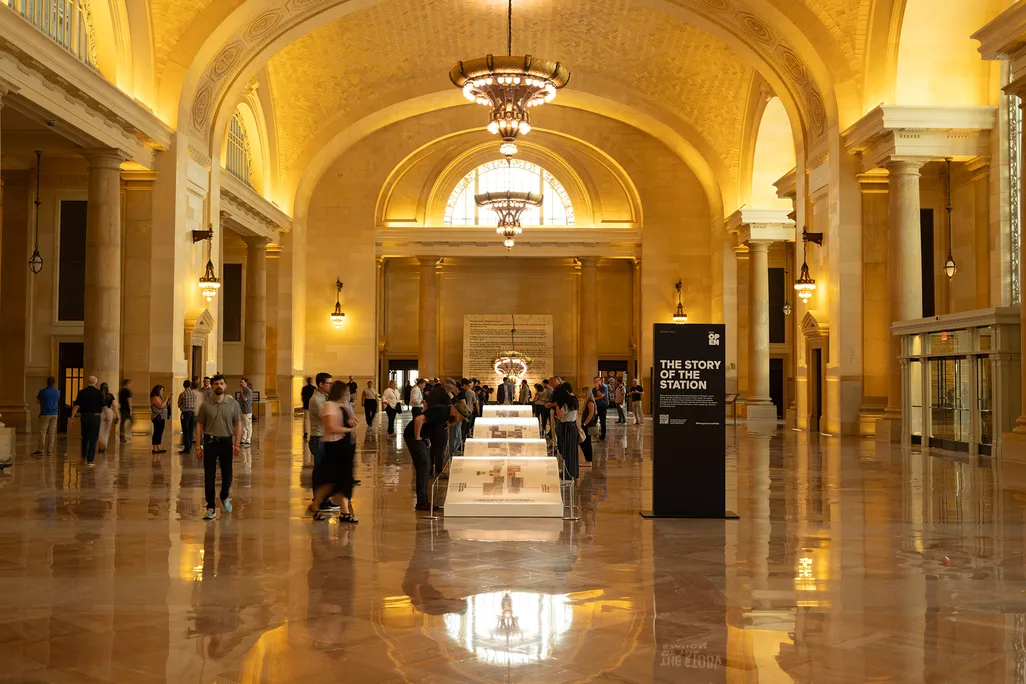 Inside of Michigan Central Station
