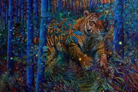 Iris Scott, "Tiger Fire," 2019