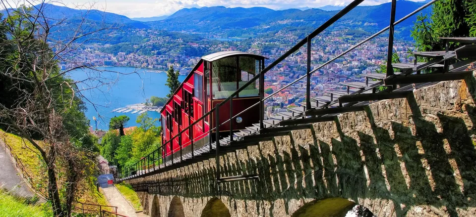  Funicular from Lake Lugano 