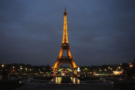 The Eiffel Tower at night