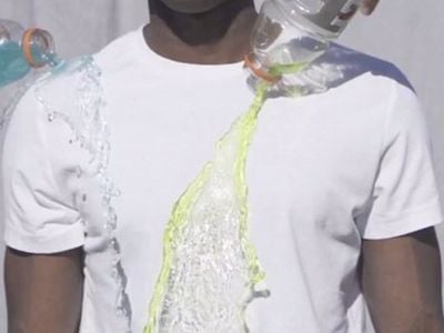 The Silic shirt features nanotechnology that repels most liquids. 
