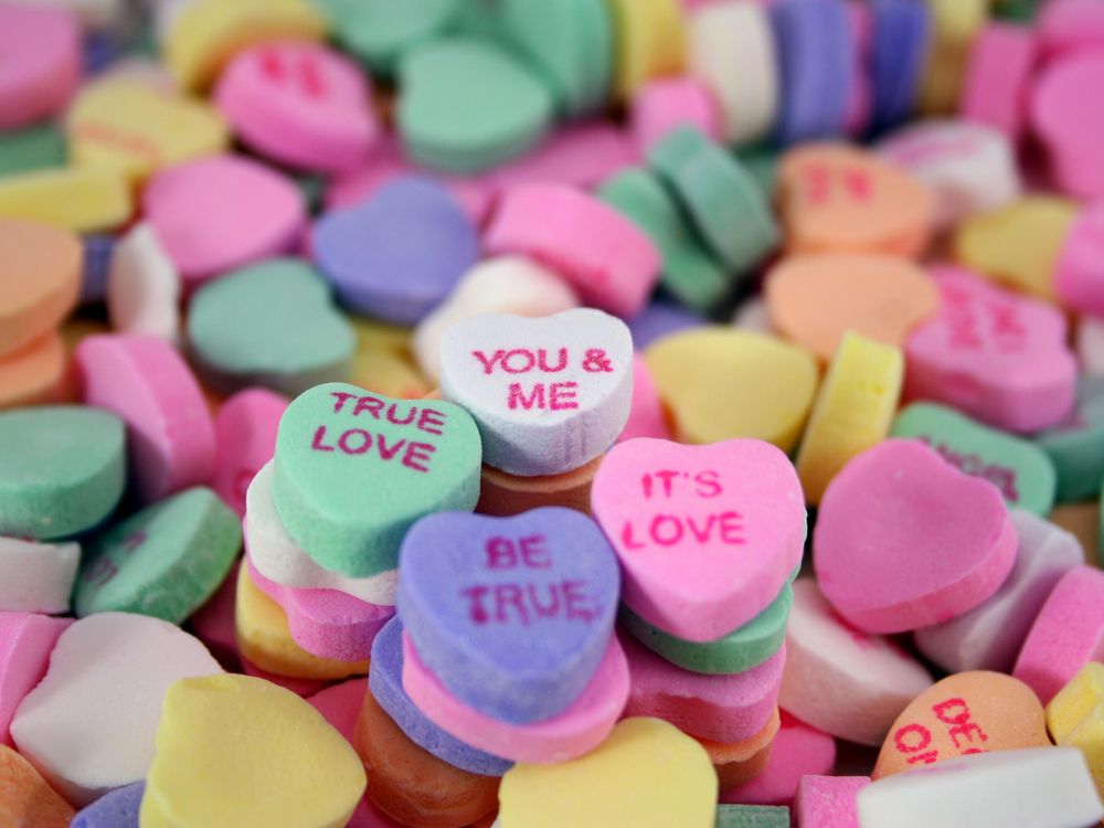 valentines day candy hearts