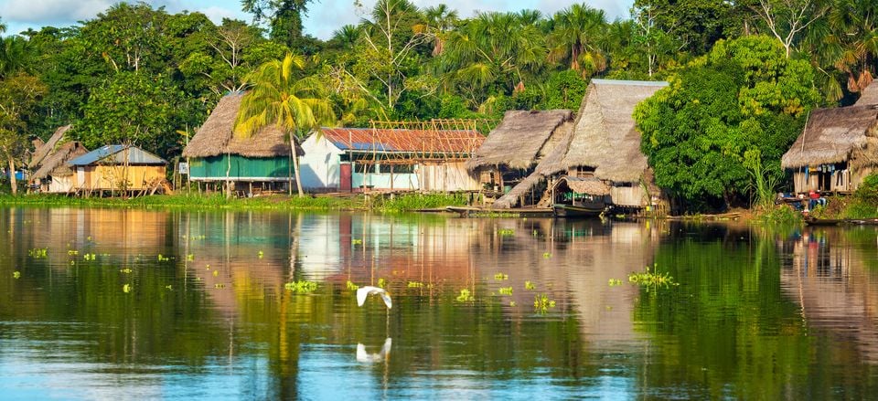  Village along the Amazon River 