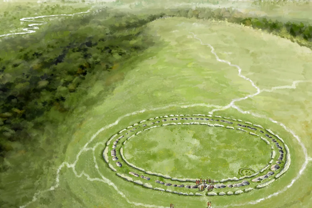 An artistic interpretation of Flagstones