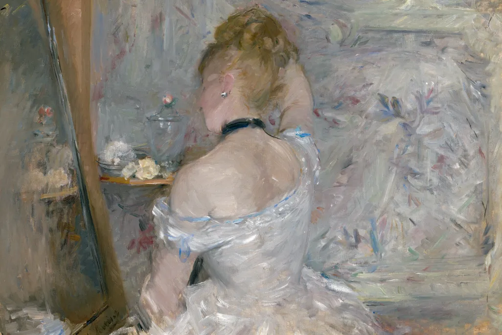 Berthe Morisot's Woman at Her Toilette, 1875-1880.