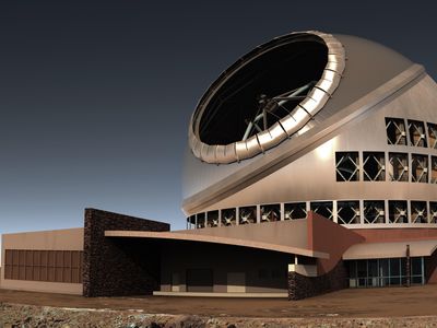 Illustration of the proposed Thirty Meter Telescope