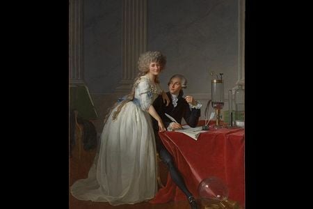 Jacques-Louis David, Antoine Laurent Lavoisier (1743–1794) and Marie Anne Lavoisier (Marie Anne Pierrette Paulze, 1758–1836), 1788