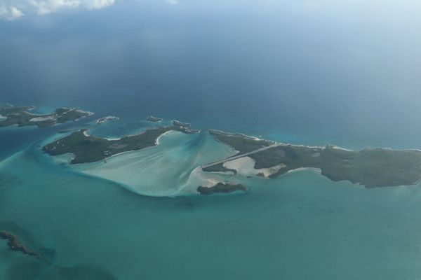 Over the Exuma Cays, The Bahamas thumbnail