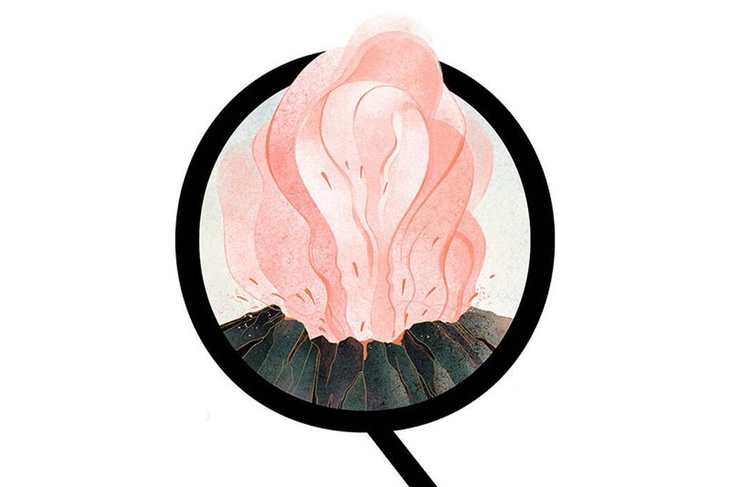 volcano illustration