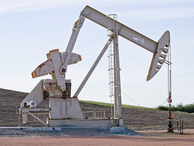 An oil well in North Dakota