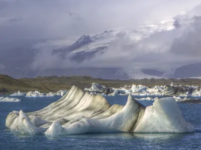Floating glaciers in Iceland's Jökulsárlón Lagoon naturally creak and groan as they break apart.