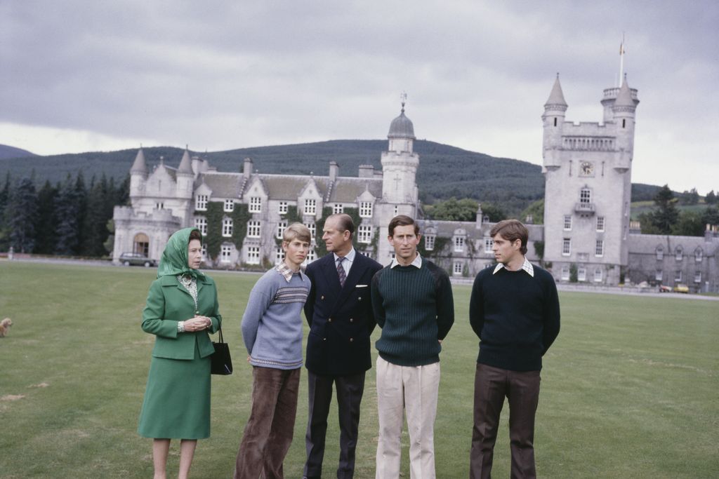 Historic image of royal family at Balmoral Castle