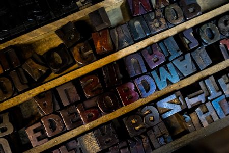 Wooden letterpress type