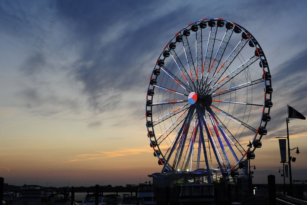 The Capital Wheel has 1.6 million programmable LED lights.