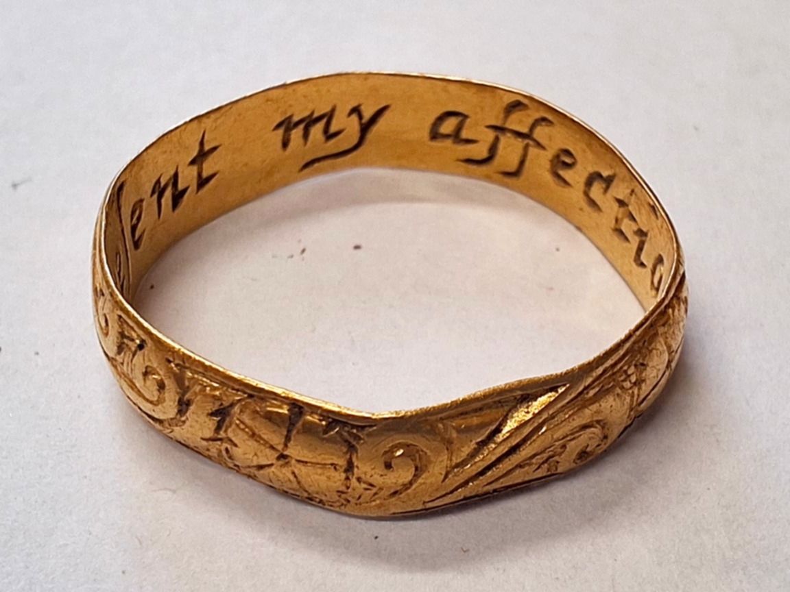 This 17th-Century ‘Lovers’ Ring’ Unearthed in England Is Marked by a ...